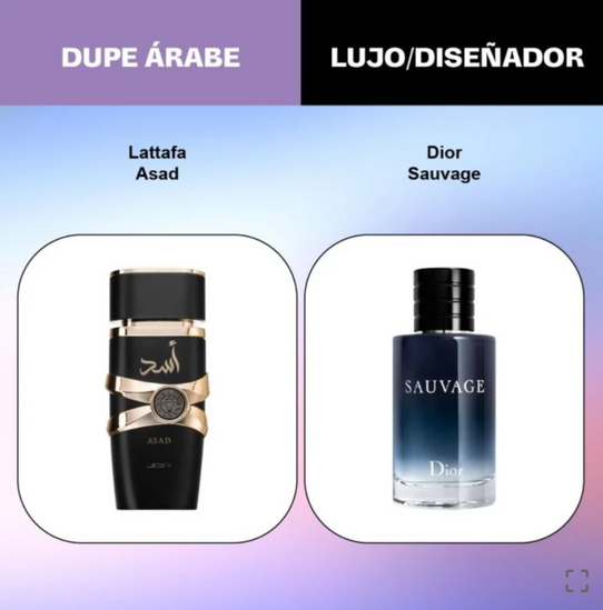 Perfume Árabe Asad de Lataffa - Dupe Sauvage Dior