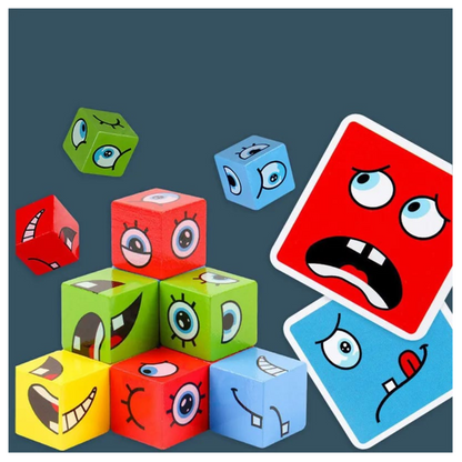 Puzzle Bloques De Madera Expresión Juego
